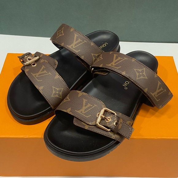 Louis Vuitton Brown Sandals - Picture 1 of 5